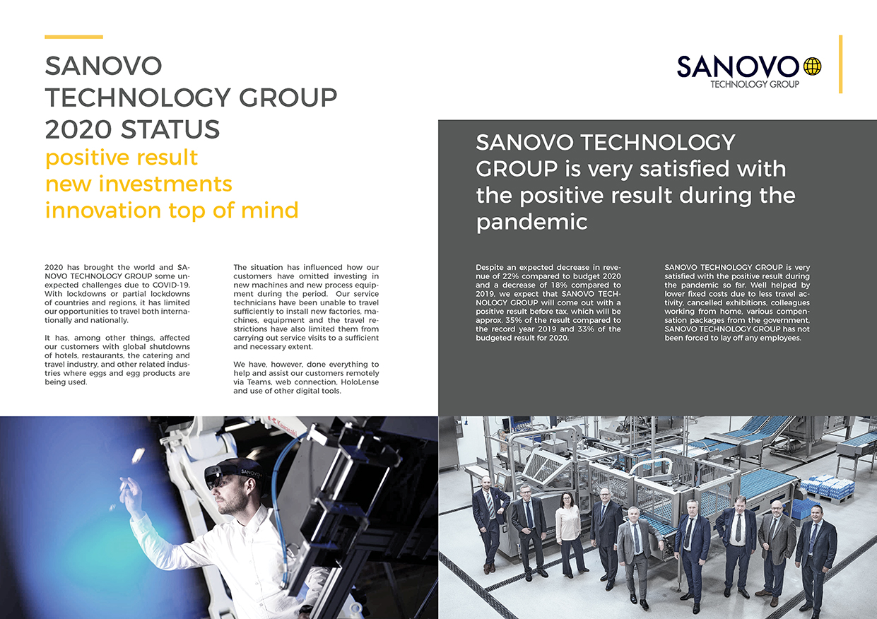 SANOVO TECHNOLOGY GROUP 2020 status